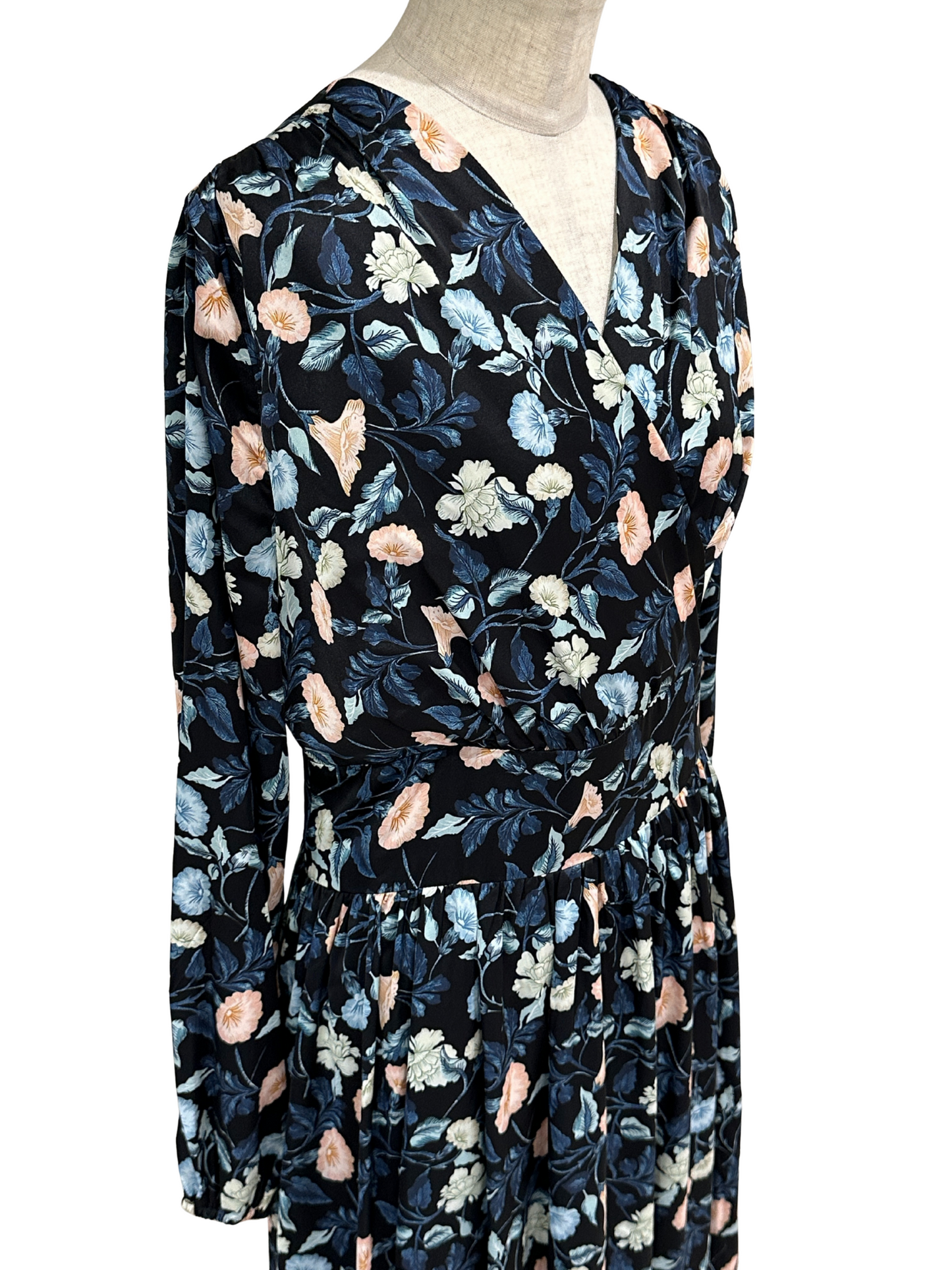 花柄 カシュクールワンピース