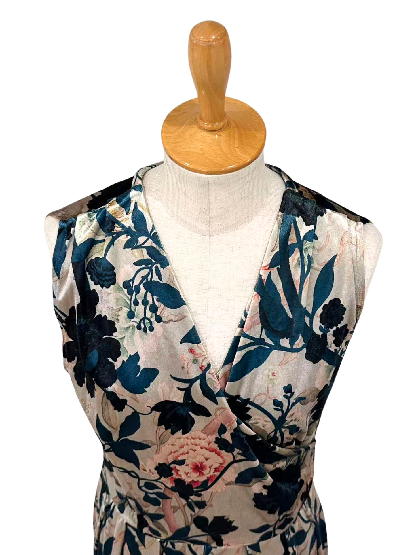 ベロアカシュクールワンピース