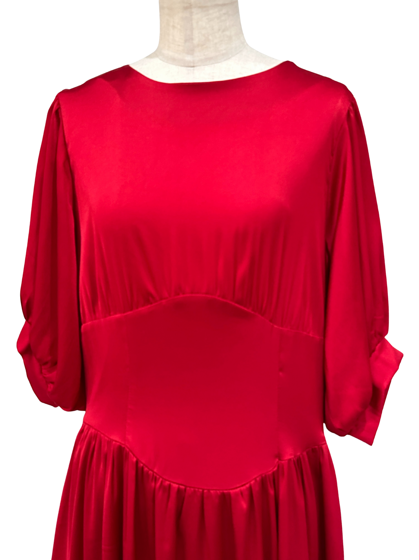 ギャザーフレアワンピース