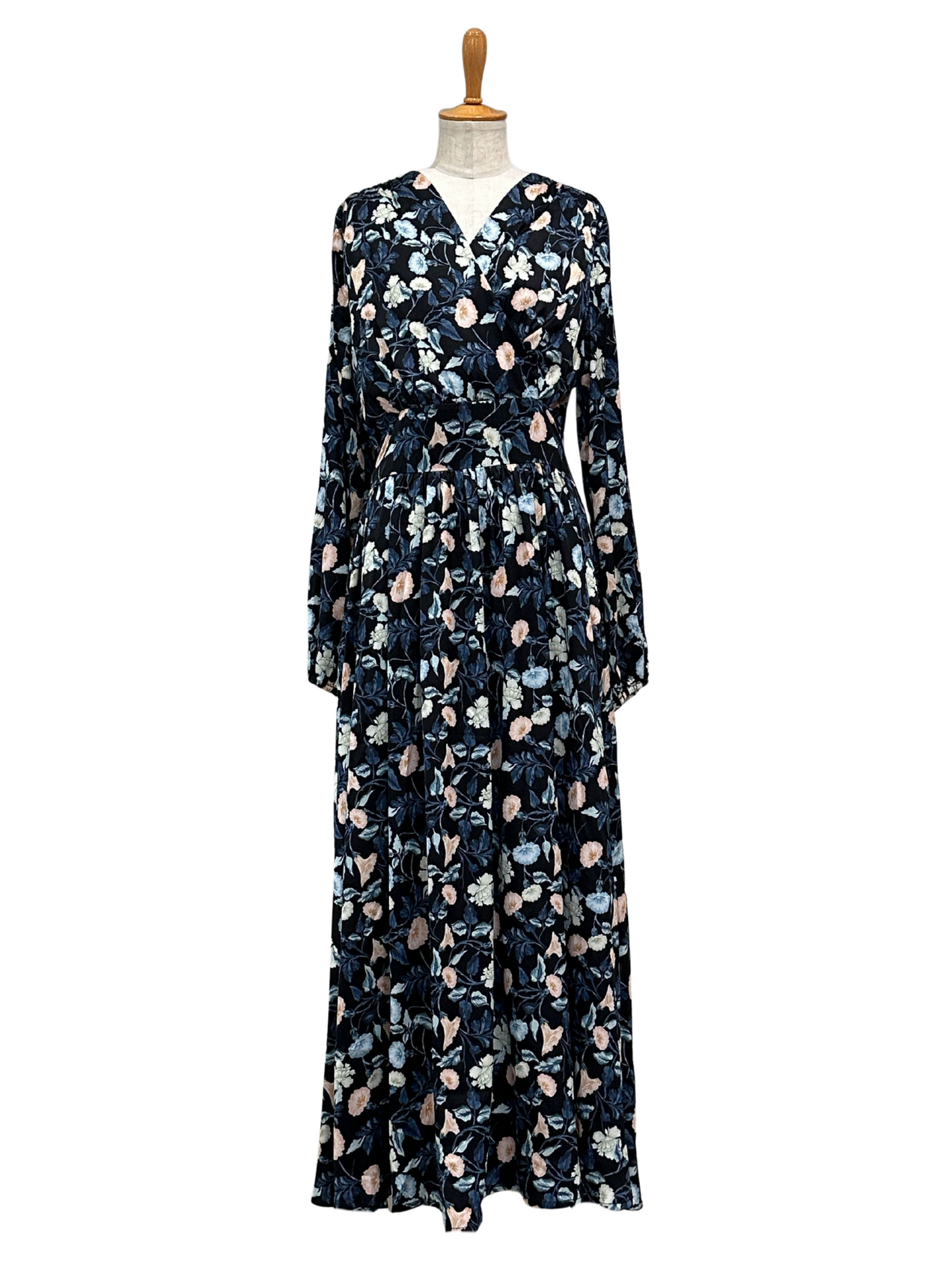 花柄 カシュクールワンピース