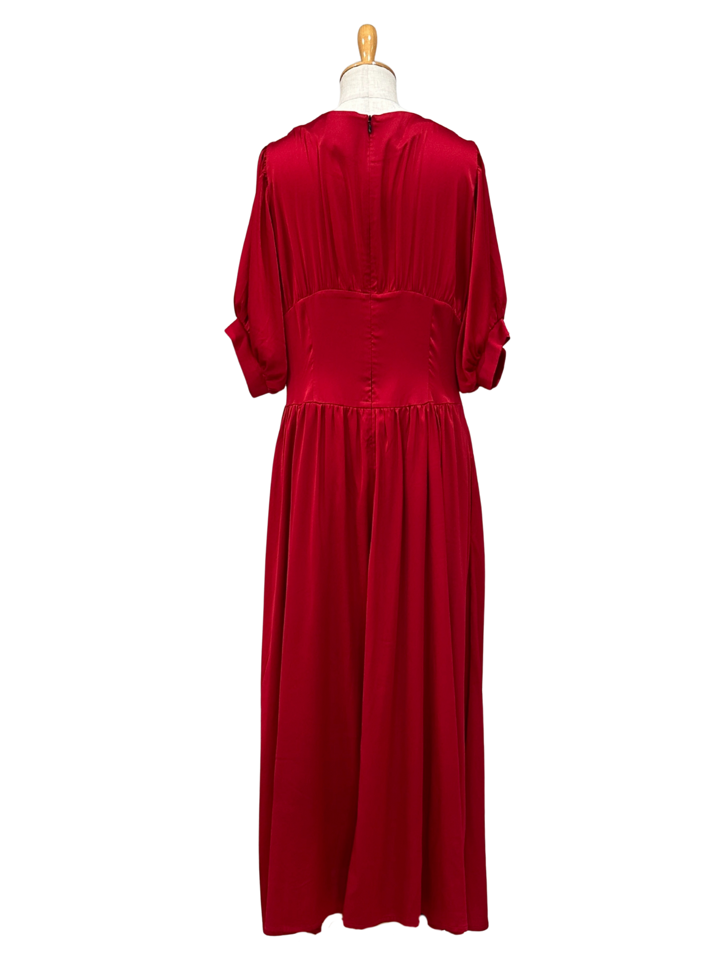 ギャザーフレアワンピース