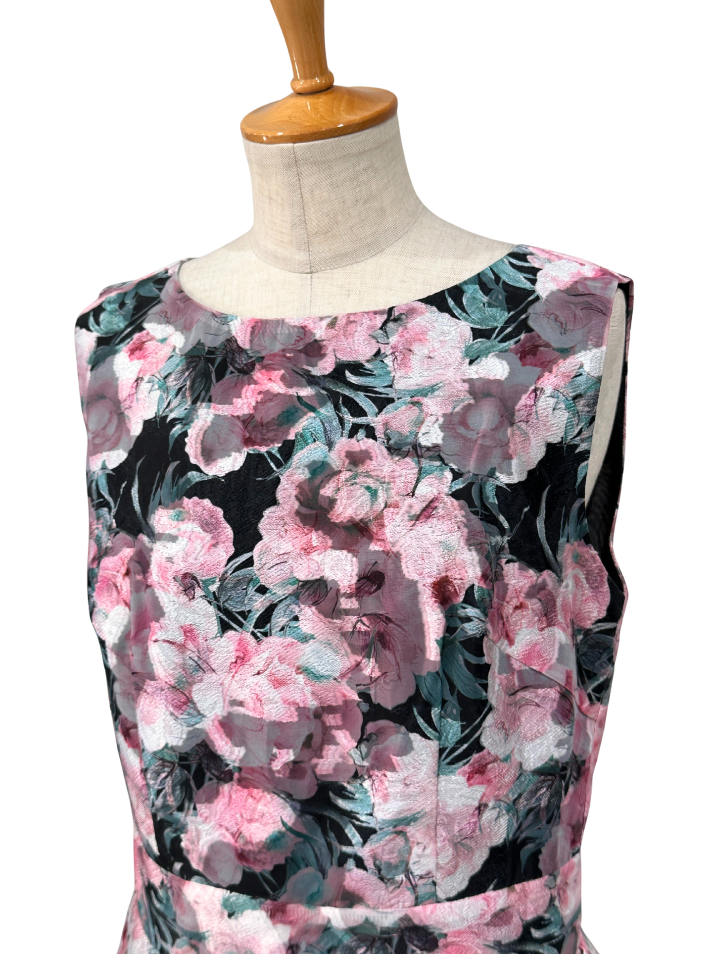 ピンク タックワンピース