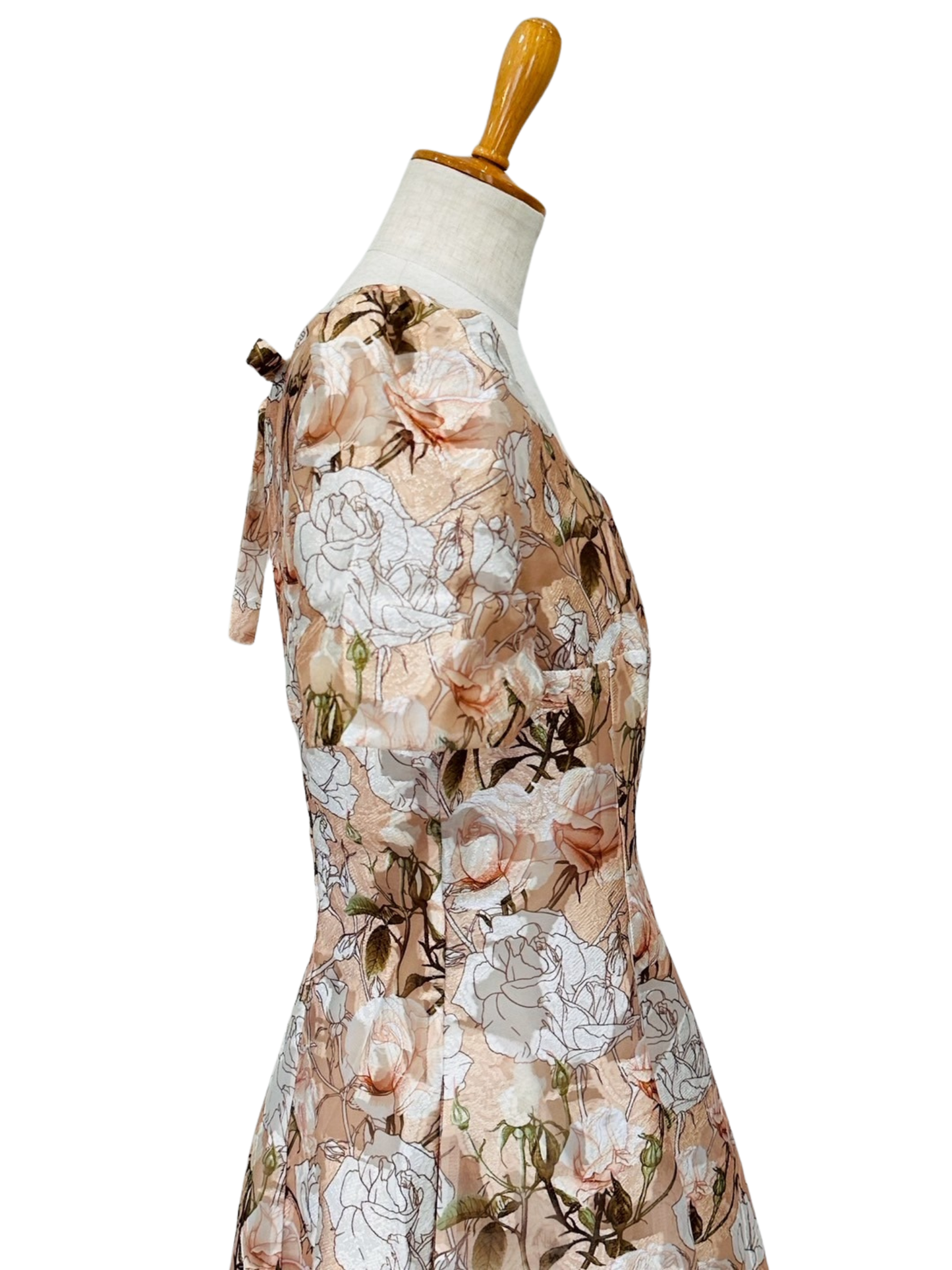 薔薇 バックリボンワンピース