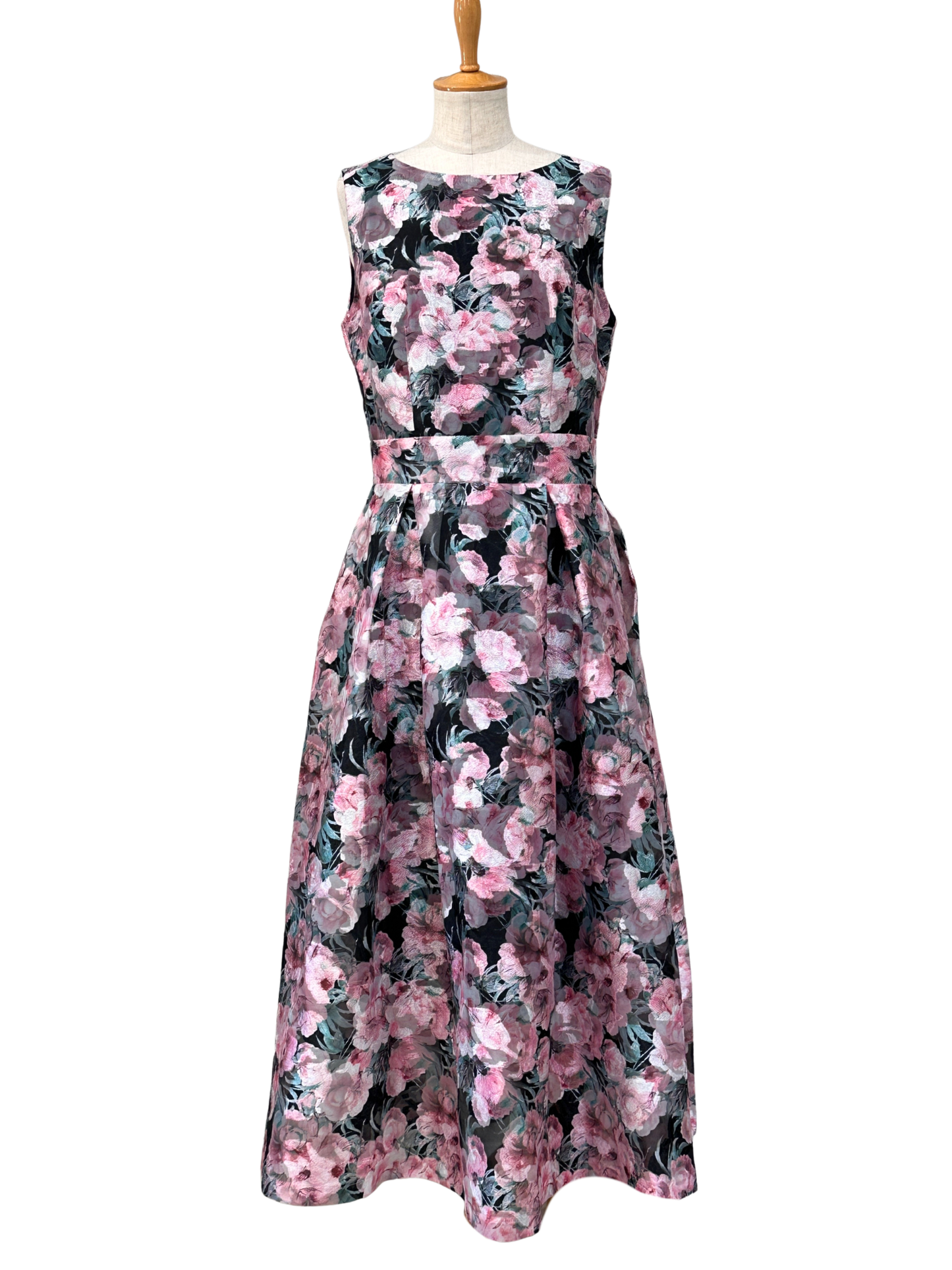 ピンク タックワンピース