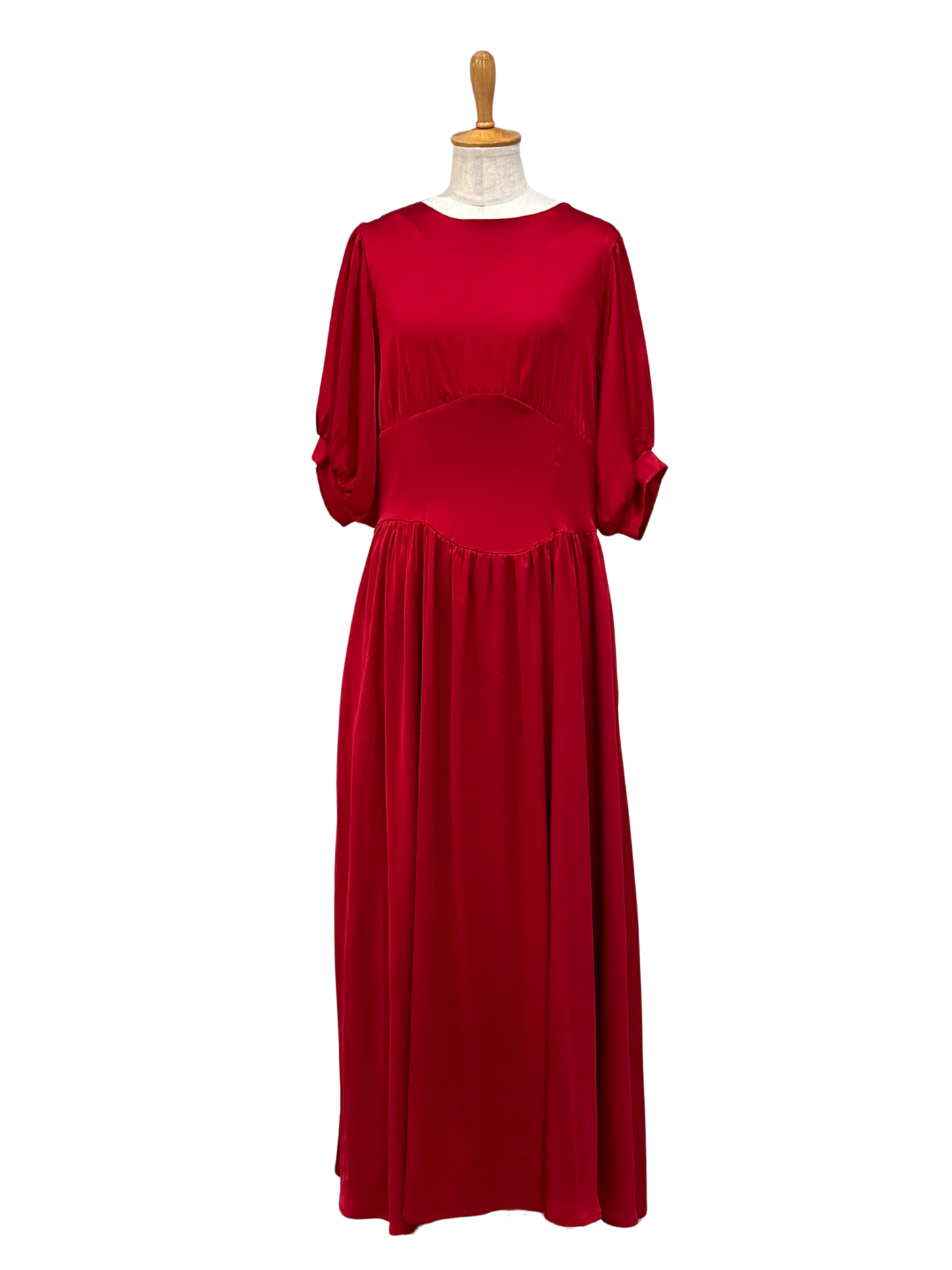 ギャザーフレアワンピース