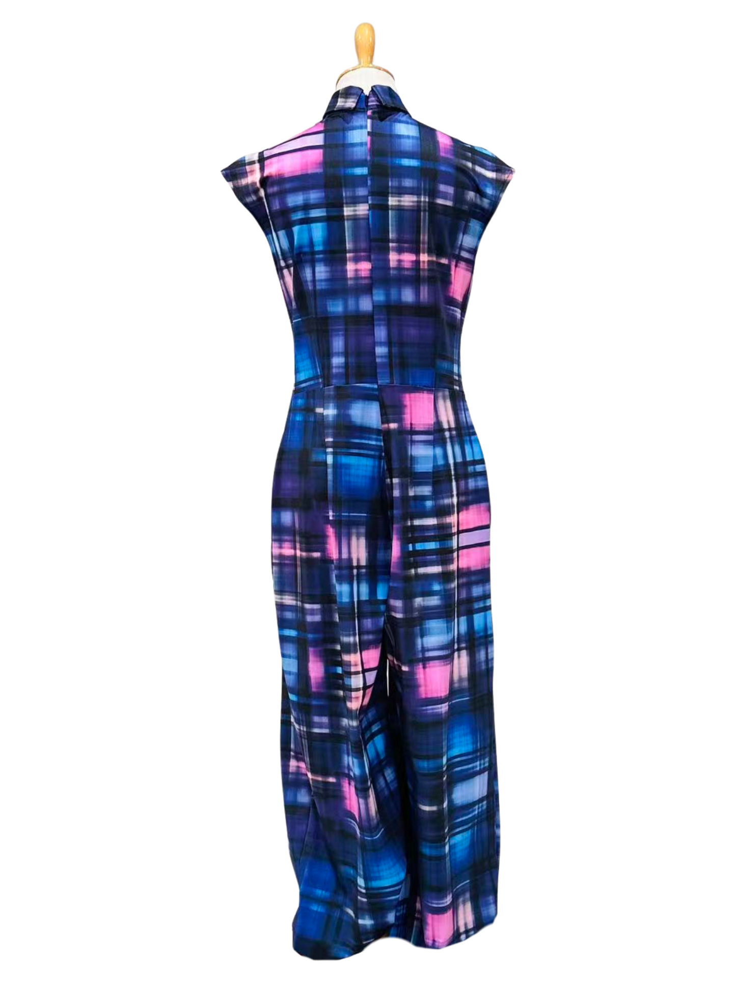 ブルーチェック オールインワン