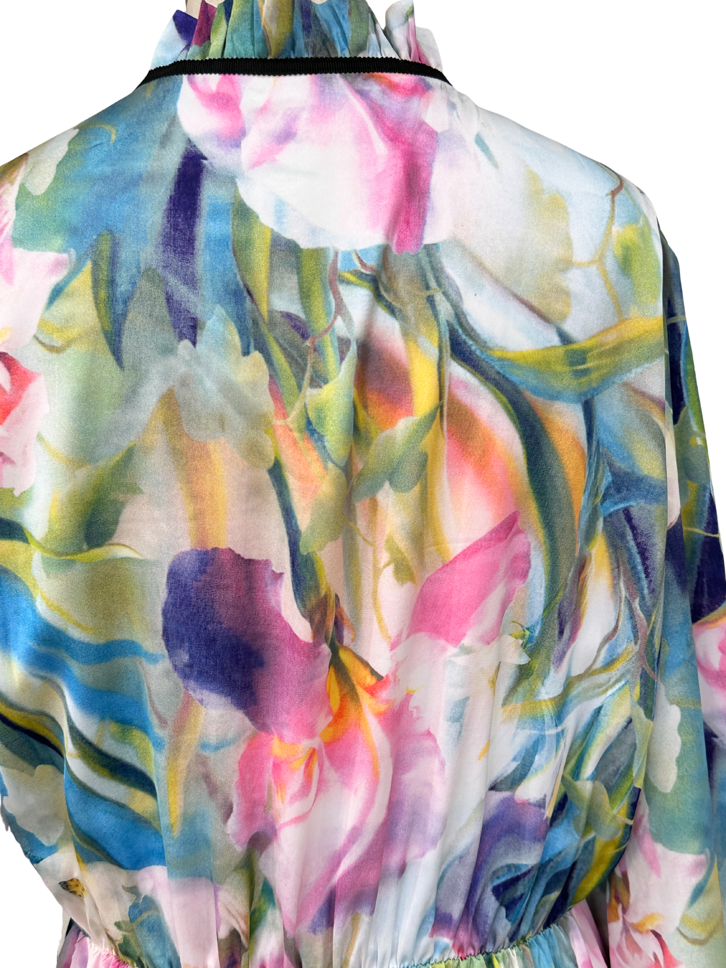 カラフル リボンカラーワンピース