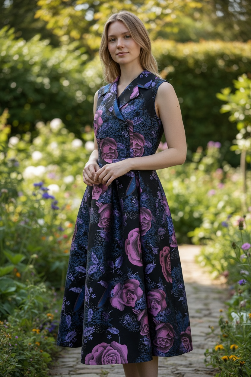 薔薇ハンサムワンピース