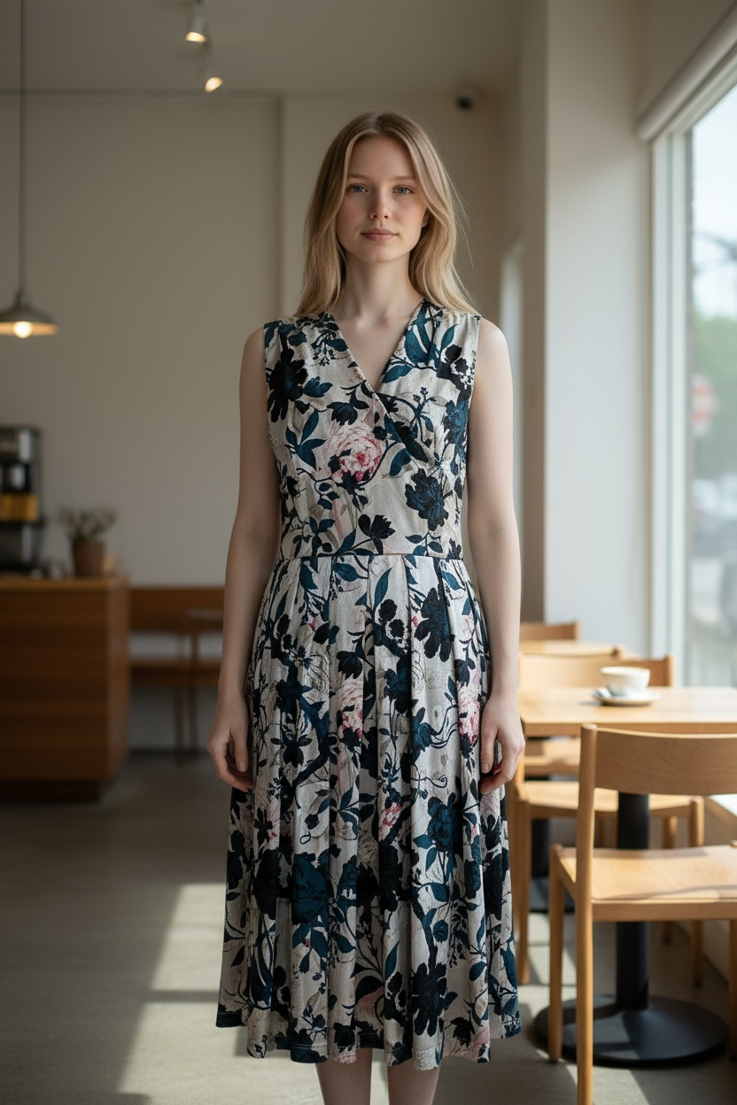 ベロアカシュクールワンピース