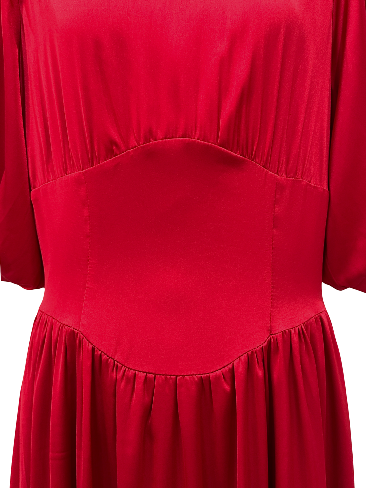 ギャザーフレアワンピース