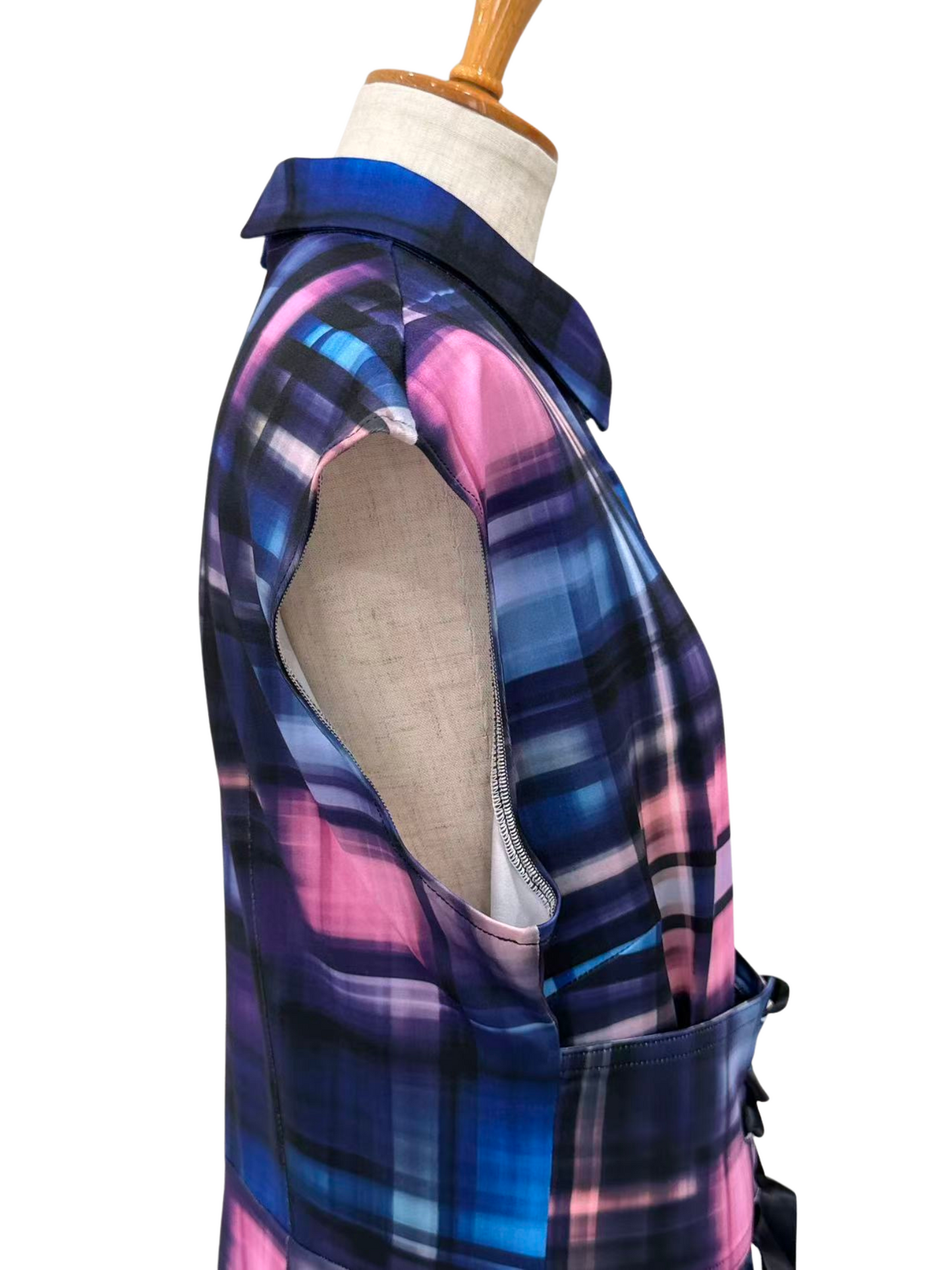 ブルーチェック オールインワン